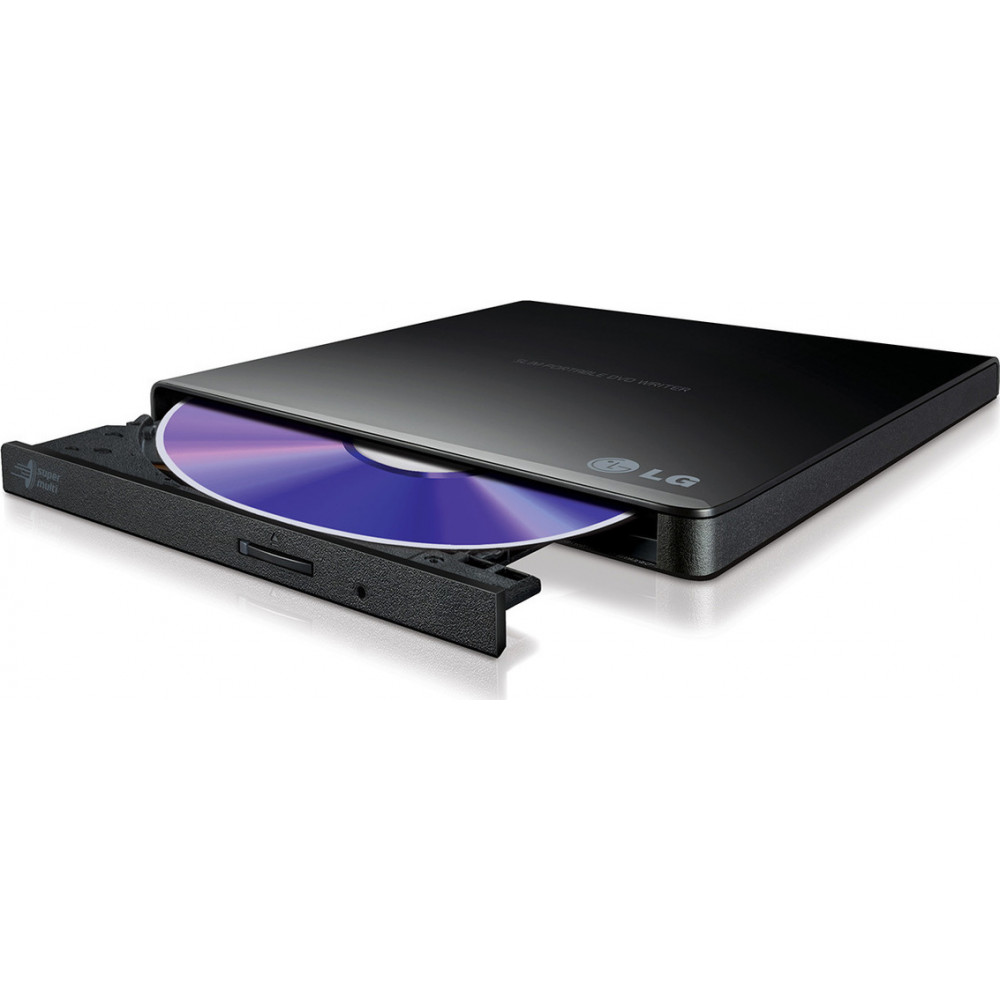 Hitachi-LG Data Storage Εξωτερικός Οδηγός Εγγραφής/Ανάγνωσης CD/DVD για Laptop / Desktop Μαύρο GP57EB40