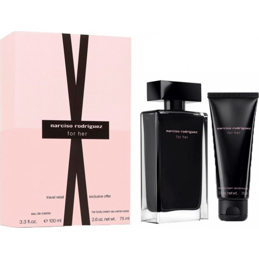 Narciso Rodriguez for Her Eau de Toilette 100ml & Body Lotion 75ml
