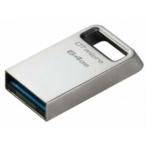 Kingston DataTraveler Micro Gen2 64GB USB 3.2 Stick Ασημί