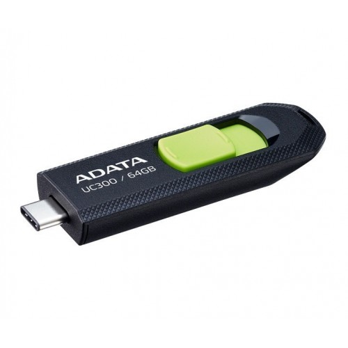 Adata UC300 64GB USB 3.2 Stick με σύνδεση USB-C Μαύρο
