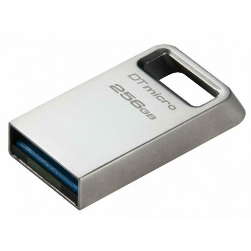 Kingston DataTraveler Micro Gen2 256GB USB 3.2 Stick Ασημί