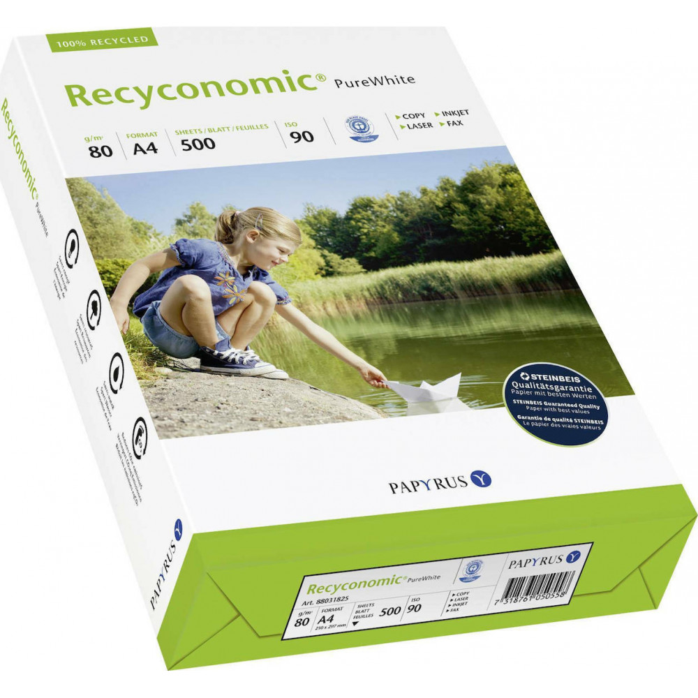 Papyrus Pure White 80gr/m² A4 500 φύλλα