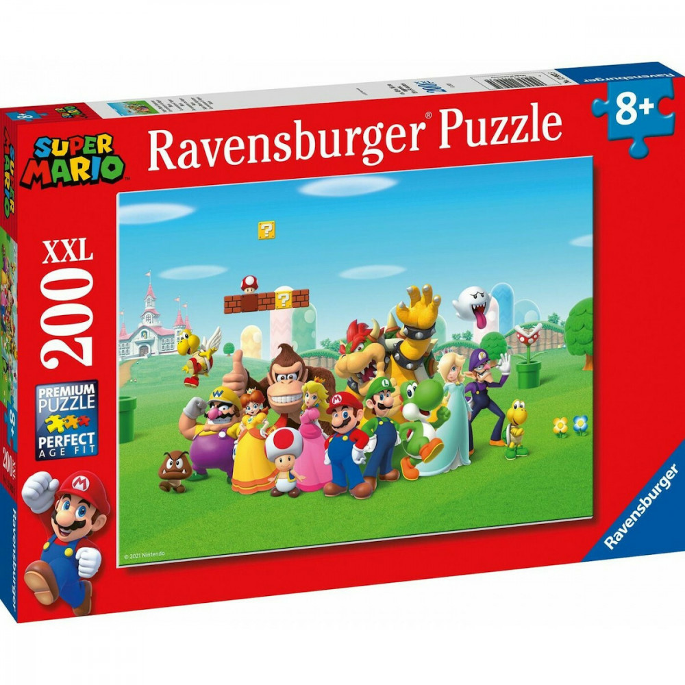 Παιδικό Puzzle Super Mario 200pcs για 8+ Ετών RavensburgerΚωδικός: 12993