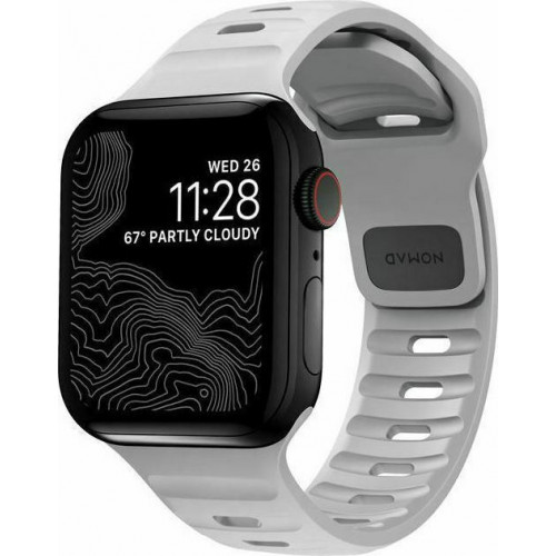 Nomad Sport Strap S/M Λουράκι Σιλικόνης Γκρι (Apple Watch 38/40/41mm)