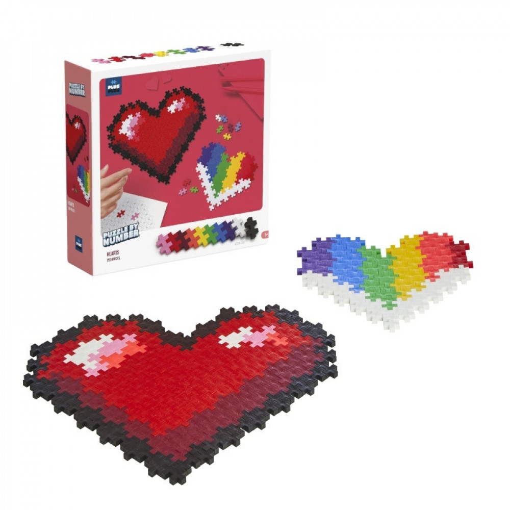 Plus-Plus: Puzzle By Number (Hearts) 250pcs /Puzzle