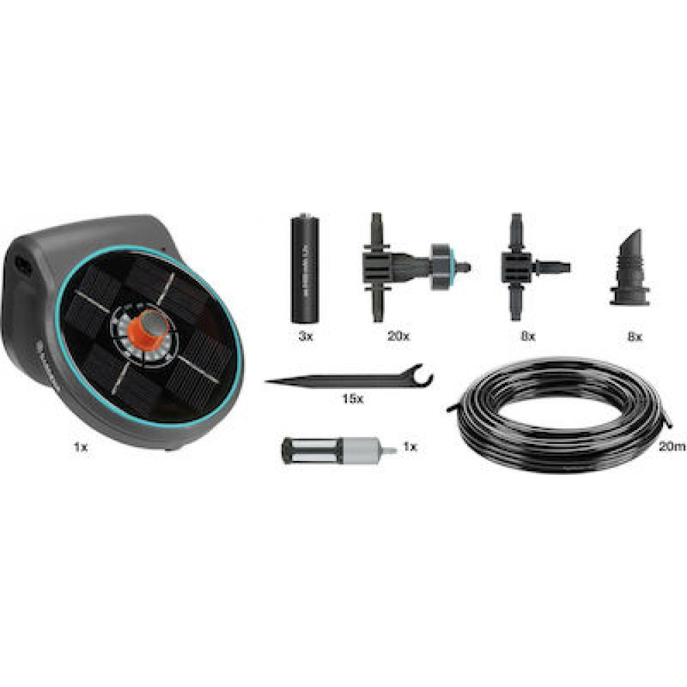 Gardena Solar Aquabloom Set Προγραμματιστής Ποτίσματος Μπαταρίας