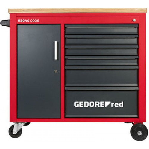 Gedore Τροχήλατος Μεταλλικός Εργαλειοφόρος με 6 Συρτάρια και Ντουλάπι R20400006Κωδικός: 3301818