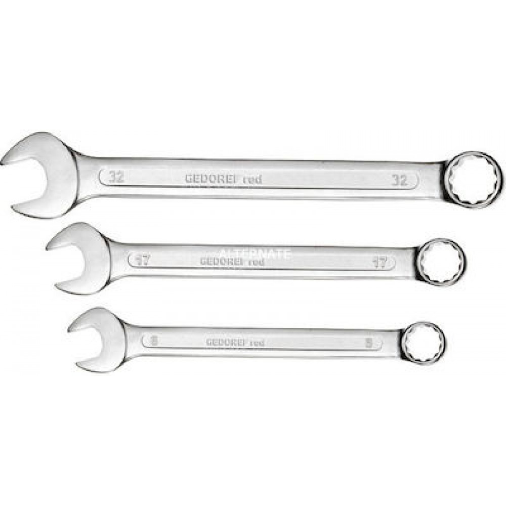 Red Ring-wrench set 15-piece, Schraubenschlüssel 