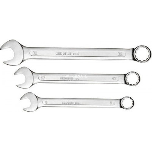 Red Ring-wrench set 15-piece, Schraubenschlüssel 