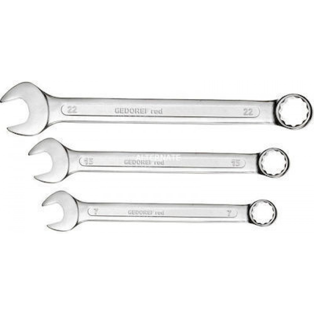 Red Ring-wrench set 17-piece, Schraubenschlüssel   