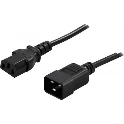 Powerwalker IEC C20 - IEC C13 Cable 1.8m Μαύρο (91010041)