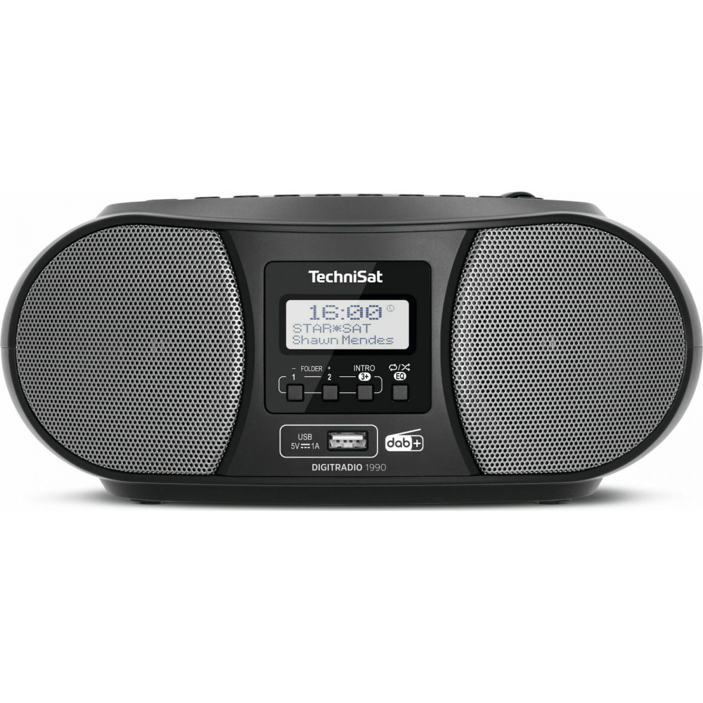 Technisat Φορητό Ηχοσύστημα Digitradio 1990 με CD / USB / Ραδιόφωνο σε Μαύρο ΧρώμαΚωδικός: 0000/3952
