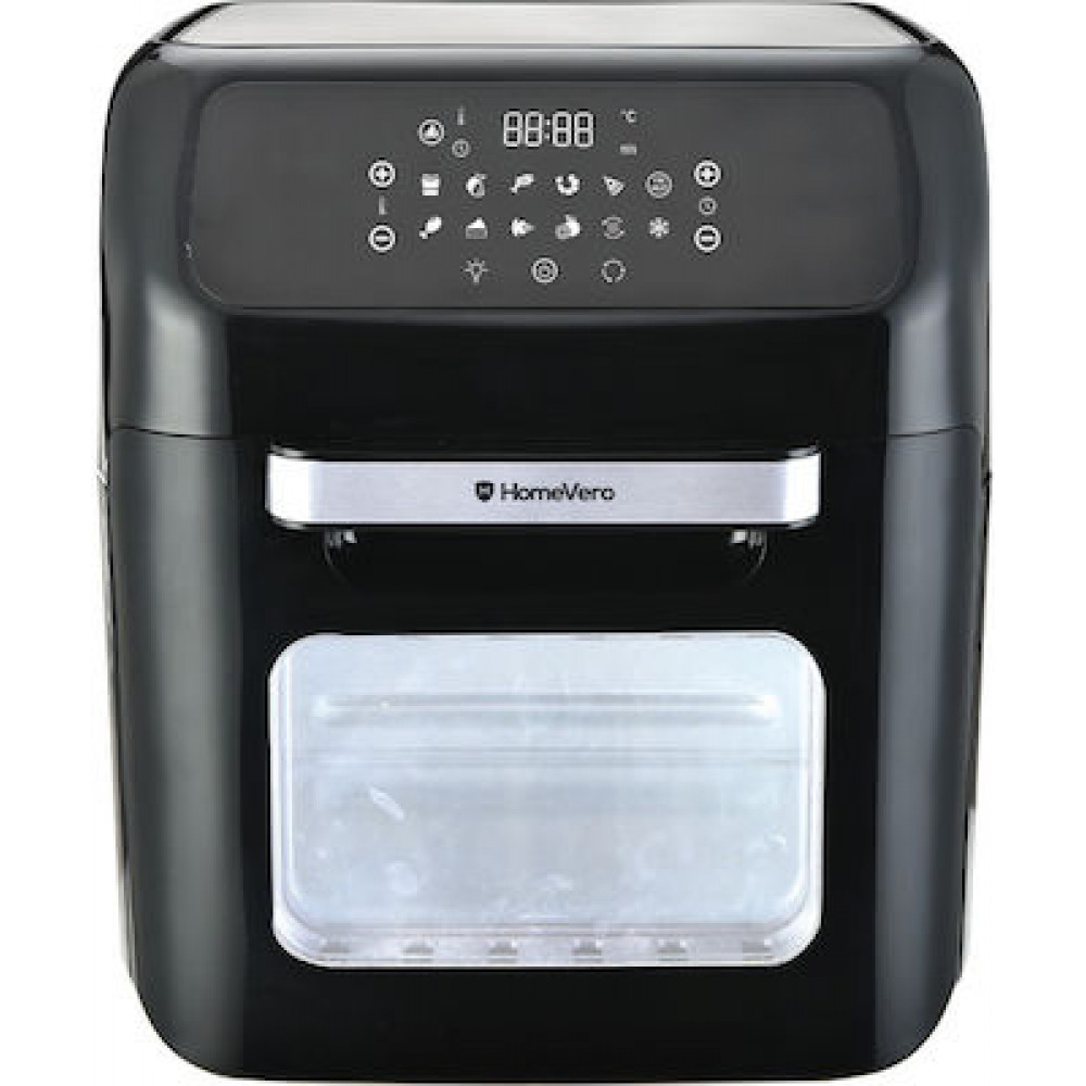 HomeVero HV-AF12XL Φριτέζα Αέρος με Αποσπώμενο Κάδο 12lt Μαύρη