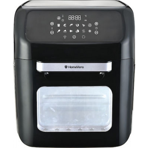 HomeVero HV-AF12XL Φριτέζα Αέρος με Αποσπώμενο Κάδο 12lt Μαύρη