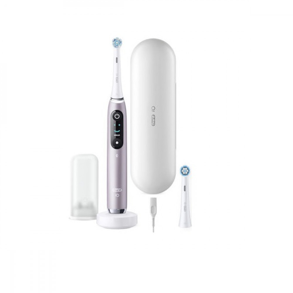 Braun iO Series 9N Ηλεκτρική Οδοντόβουρτσα με Χρονομετρητή, Αισθητήρα Πίεσης και Θήκη Ταξιδίου Rose Quartz
