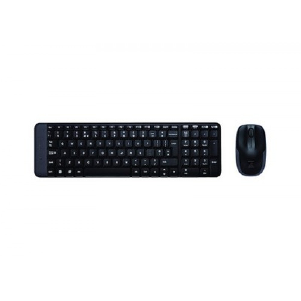 Logitech MK220 Ασύρματο Σετ Πληκτρολόγιο & Ποντίκι Αγγλικό US