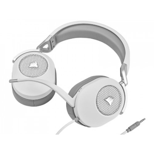 Corsair HS65 SURROUND Wired Gaming Headset — White (EU)