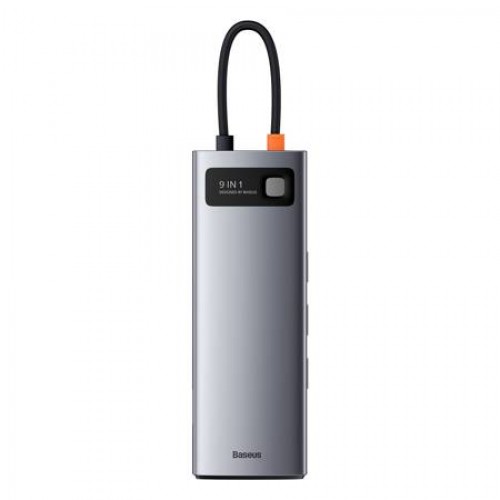 Baseus Gleam USB-C Docking Station με HDMI 4K PD Ethernet και συνδεση 2 Οθονών Γκρι