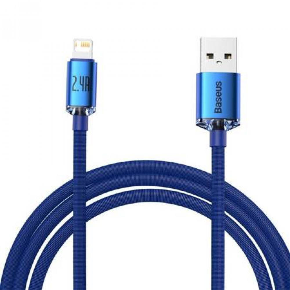 Baseus Crystal cable USB to Lightning, 2.4A, 2m (blue)