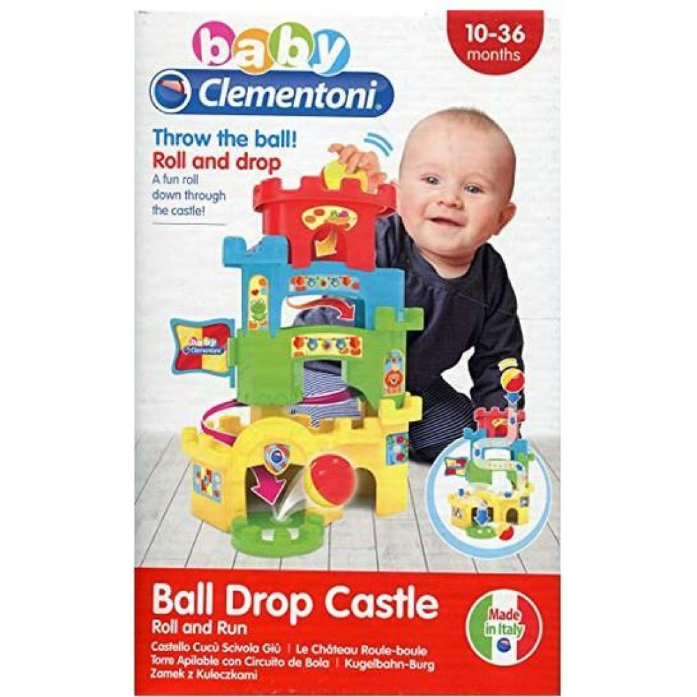 AS Baby Clementoni - Ball Drop Castle Roll and Run (1000-17226)
