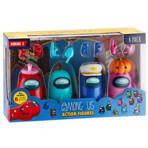 P.M.I. Among Us Action Figures 4 Pack 11.5 cm (S2) (AU6230)