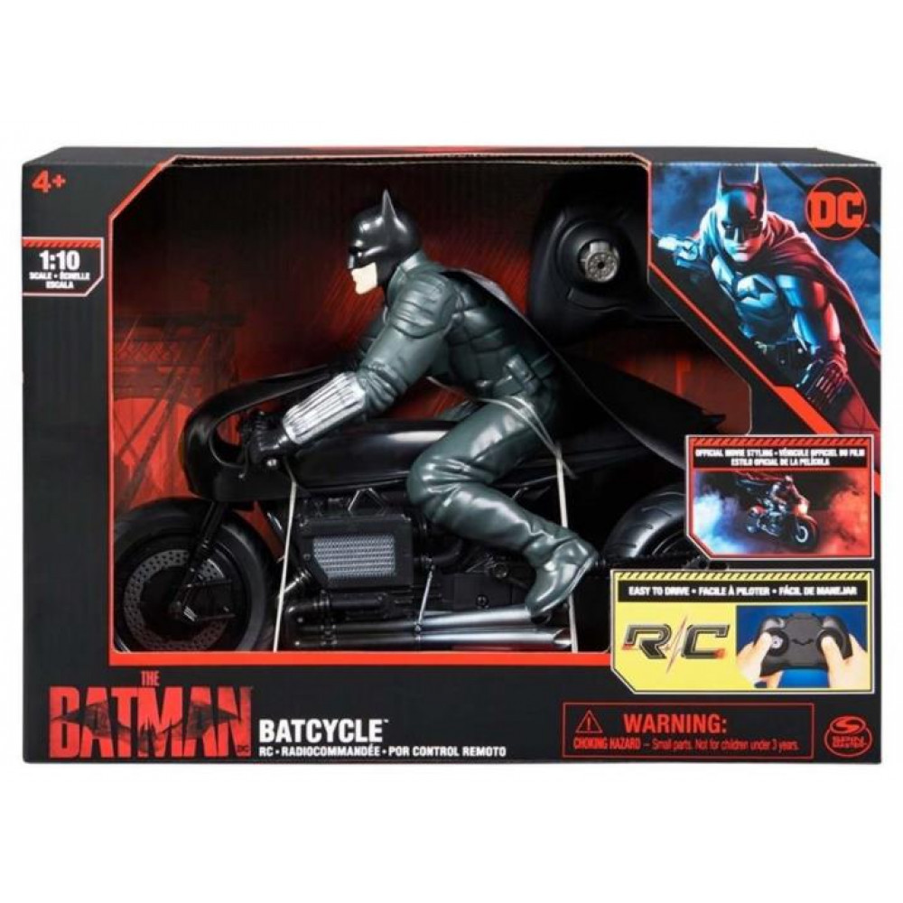 Spin Master DC: Batman The Movie - Batcycle R/C (1:10) (6060490) Εκθεσιακό
