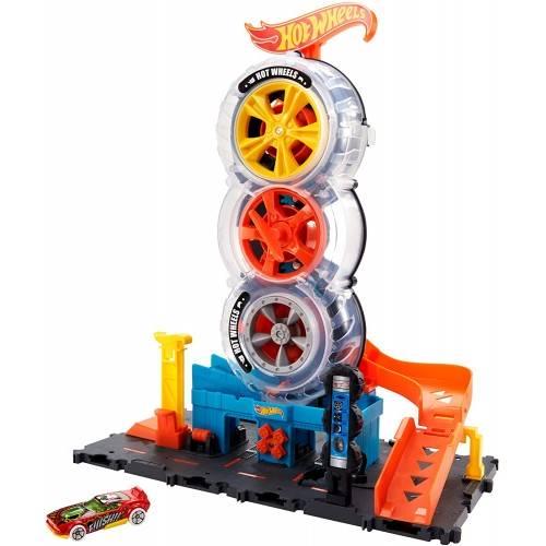 Mattel Hot Wheels Πιστα City Tire Shop (HDP02)