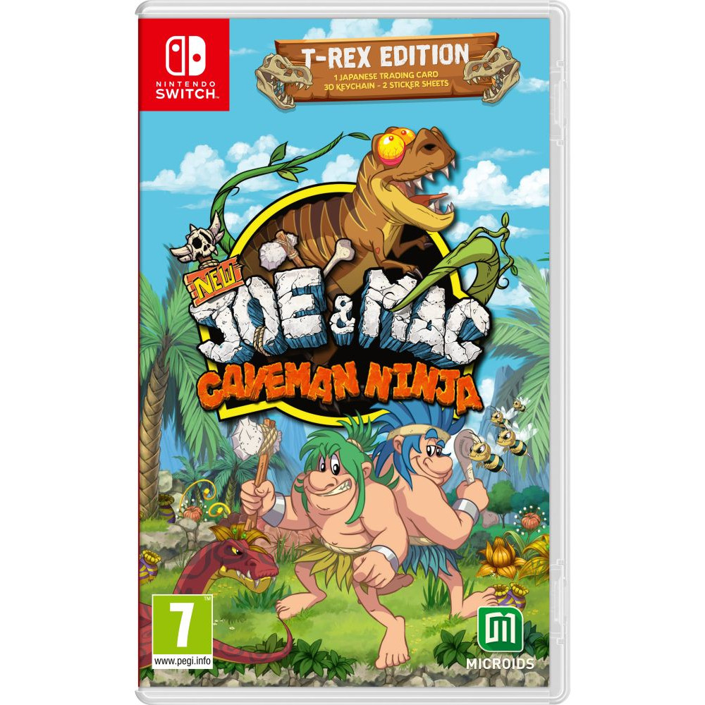 Nintendo New Joe Mac - Caveman Ninja T- Rex Edition