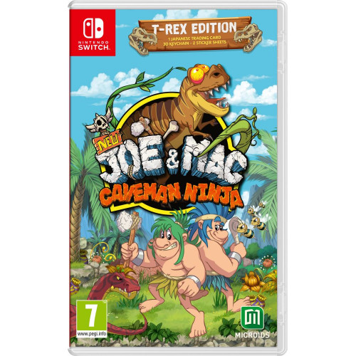 Nintendo New Joe Mac - Caveman Ninja T- Rex Edition