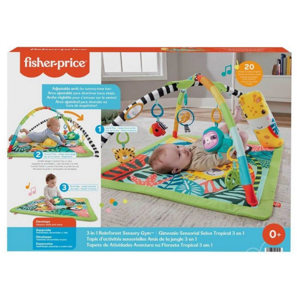 Fisher Price Γυμναστήριο Δραστηριοτήτων Rainforest με Μουσική για Νεογέννητα