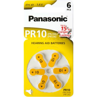 Panasonic PR 10 Zinc Air 6 pcs. Hearing Aid Cells