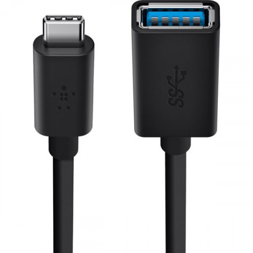 Belkin 3.0 USB-C to USB-A Adapter Μετατροπέας USB-C male σε USB-A female