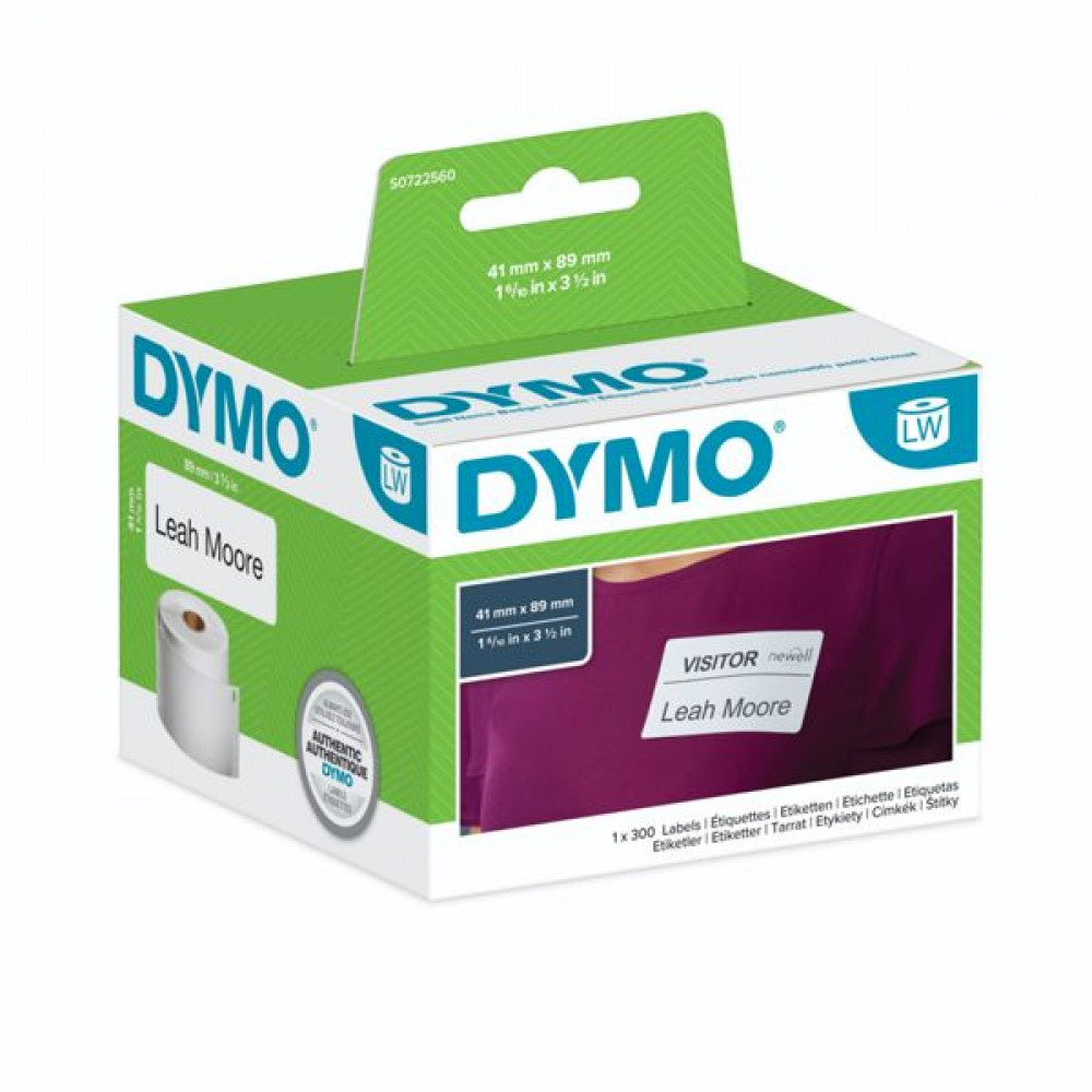 Dymo 11356 300 Αυτοκόλλητες Ετικέτες σε Ρολό για Εκτυπωτή Ετικετών 89x41mmΚωδικός: S0722560