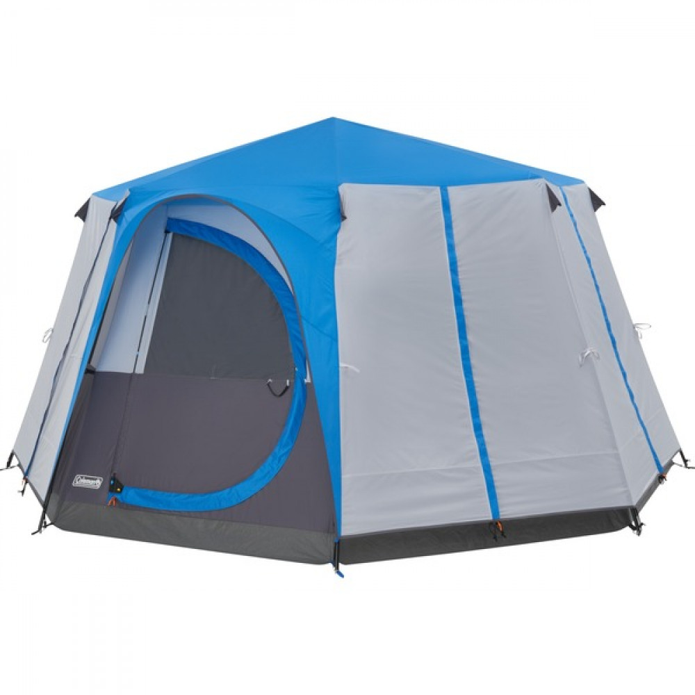 Coleman Octagon 8 Σκηνή Camping Μπλε με Διπλό Πανί 3 Εποχών για 8 Άτομα 396x396x225εκ. 2000030279