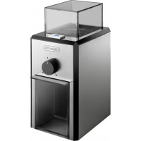 Delonghi KG89 Ηλεκτρικός Μύλος Καφέ 110W με Χωρητικότητα 120gr και 16 Επίπεδα Άλεσης Ασημί