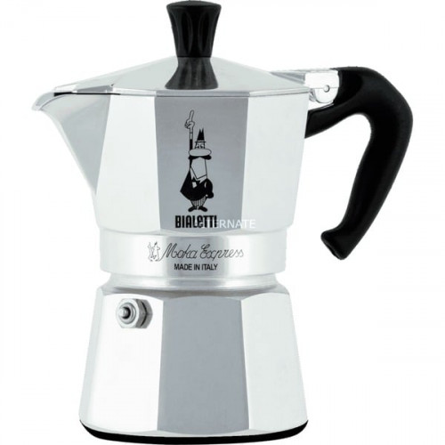 Bialetti Moka Express Aluminum 0001167/X2 Μπρίκι Espresso 18cups Ασημί