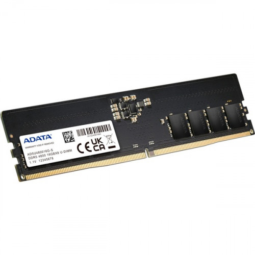 Adata DDR5 με Module 1x16GB και Ταχύτητα 4800 για Desktop AD5U480016G-S