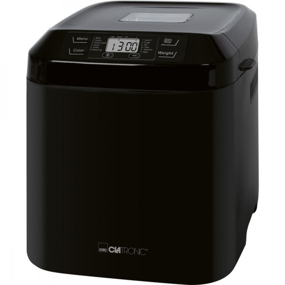 Clatronic BBA 3774 263966 Αρτοπαρασκευαστής 550W Χωρητικότητας 1500gr με 12 Προγράμματα