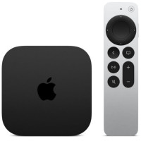 Apple TV Box TV 4K MN893FD/A 4K UHD με WiFi και 128GB Αποθηκευτικό Χώρο με Λειτουργικό tvOS και Siri