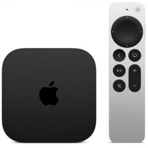 Apple TV Box TV 4K MN893FD/A 4K UHD με WiFi και 128GB Αποθηκευτικό Χώρο με Λειτουργικό tvOS και Siri