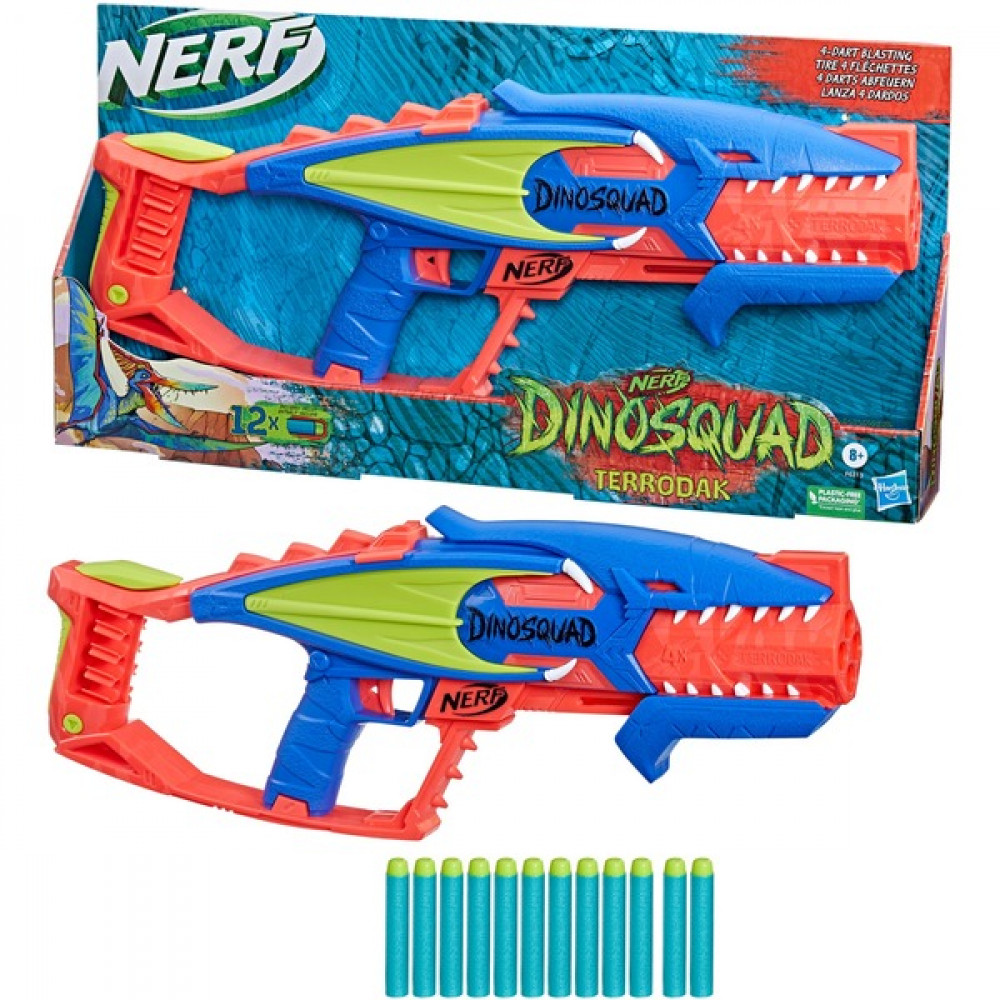 Nerf Εκτοξευτής Terrodak Dinosquad για 8+ Ετών F6313