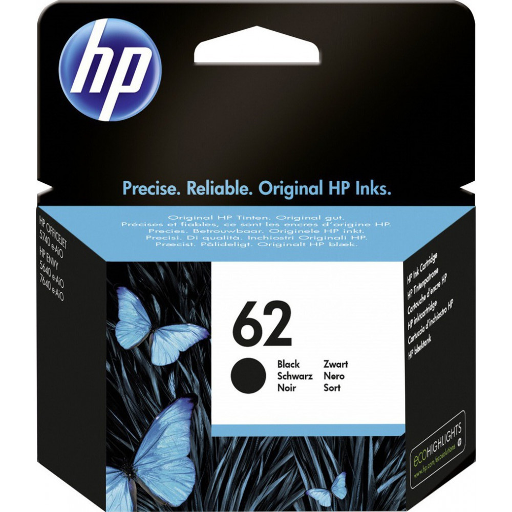 HP C2P04AE ink cartridge black No. 62