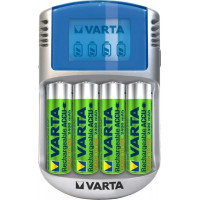 Varta LCD Charger 4 Μπαταριών Ni-MH Μεγέθους AA/AAA Σετ με 4x AA 2500mAh σε Γκρι χρώμα