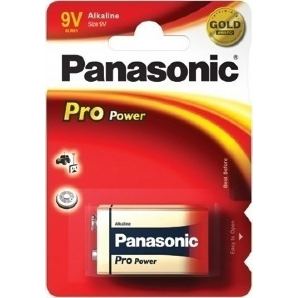 1 Panasonic Pro Power 6 LR 61 9V block