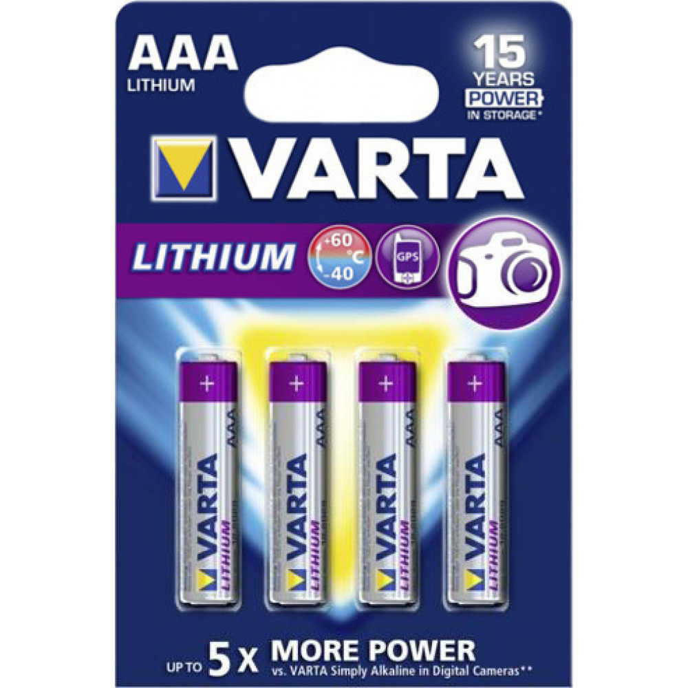Varta Ultra Μπαταρίες Λιθίου AAA 1.5V 4τμχ
