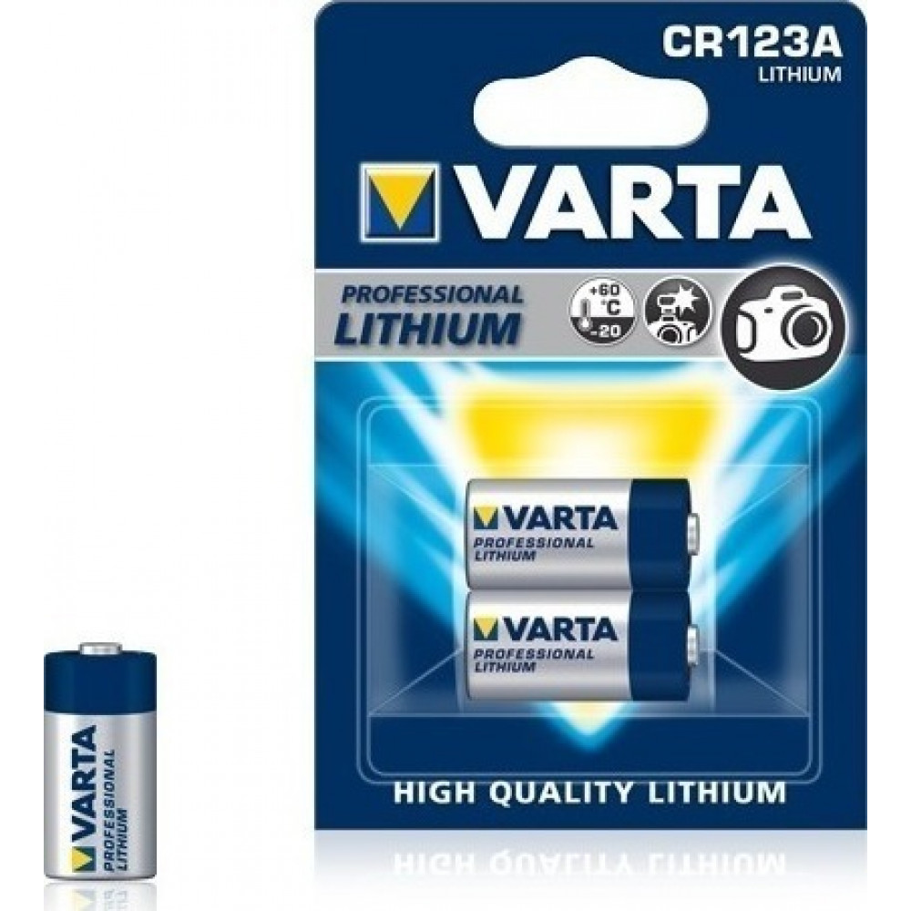 Varta Professional Lithium Μπαταρίες CR 123 A 1x2