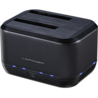 LC Power Docking Station για 2 Σκληρούς Δίσκους LC-DOCK-U3-III