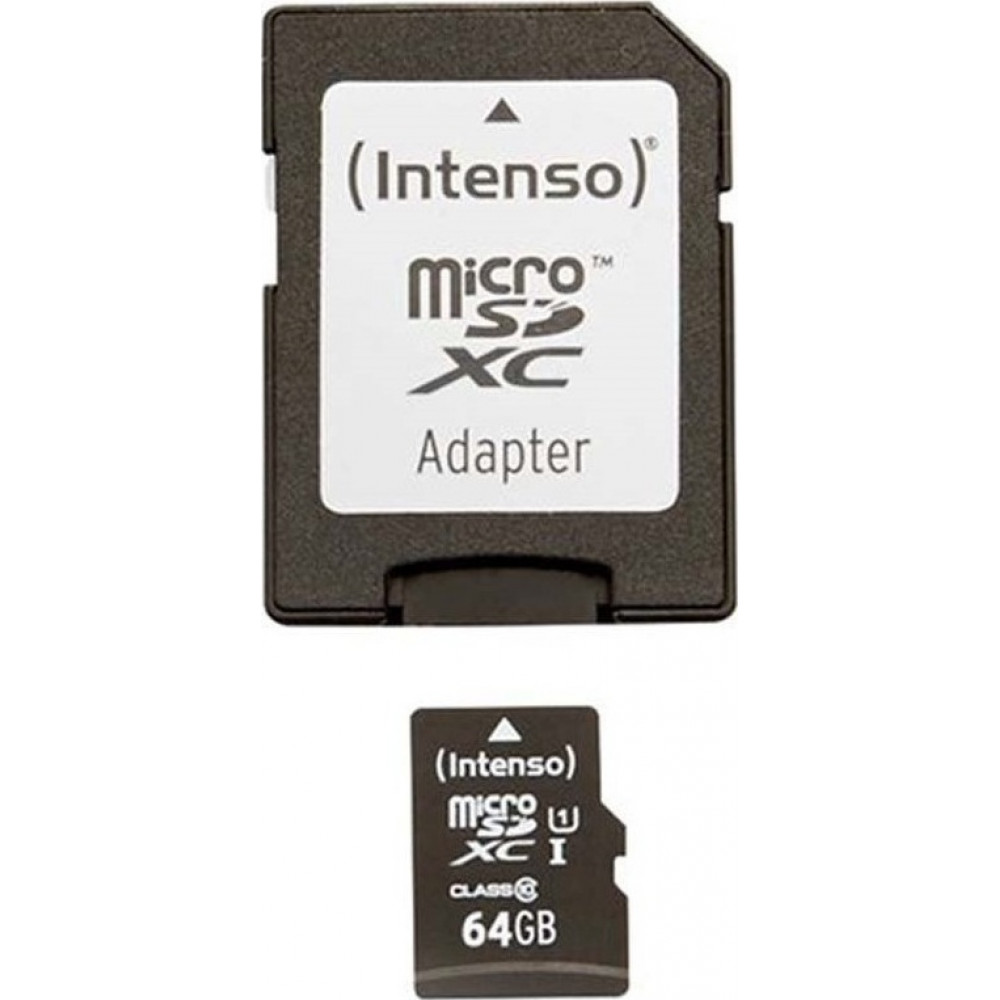 Intenso microSDXC Card   64GB Premium Class 10 UHS-I