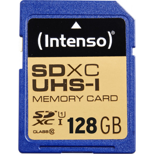 Intenso SDXC Card     128GB Class 10 UHS-I
