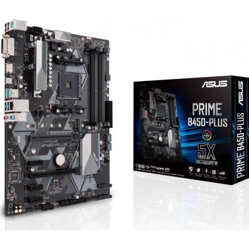 Asus Prime B450-Plus Motherboard ATX με AMD AM4 Socket